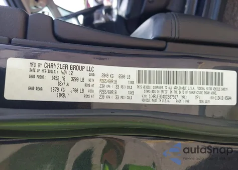 2013 Jeep Grand Cherokee Limited from USA, damaged, VIN 1C4RJEBG4DC587917